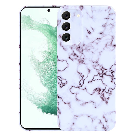 For Samsung Galaxy S22+ 5G Marble Pattern Phone Case(Red White) - Galaxy S22+ 5G Cases by buy2fix | Online Shopping UK | buy2fix