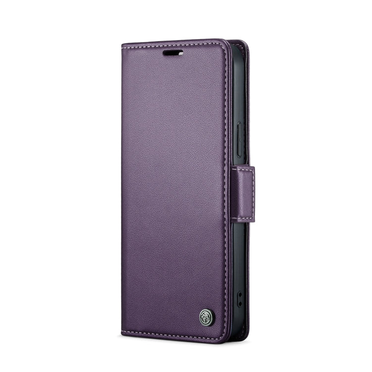 For iPhone 13 Pro Max CaseMe 023 Butterfly Buckle Litchi Texture RFID Anti-theft Leather Phone Case(Pearly Purple) - iPhone 13 Pro Max Cases by CaseMe | Online Shopping UK | buy2fix