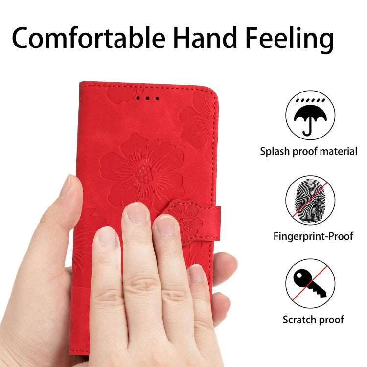 For Xiaomi Mi 11 Pro Flower Embossing Pattern Leather Phone Case(Red) - Xiaomi Cases by buy2fix | Online Shopping UK | buy2fix