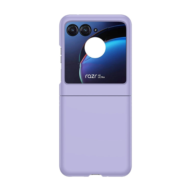 For Motorola Razr 40 Ultra / Moto Razr 2023 Skin Feel PC Phone Case(Sakura Purple) - Motorola Cases by buy2fix | Online Shopping UK | buy2fix