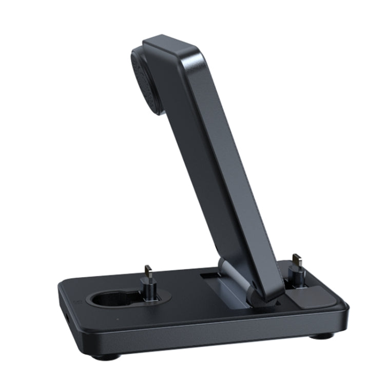 JOYROOM JR-WQS02 4 in 1 Wireless Charging Stand For iPhone / AirPods / Apple Watch Series(Black) - Wireless Charger by JOYROOM | Online Shopping UK | buy2fix