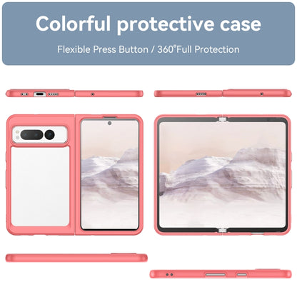 For Google Pixel Fold Colorful Series Acrylic + TPU Phone Case(Red) - Google Cases by buy2fix | Online Shopping UK | buy2fix