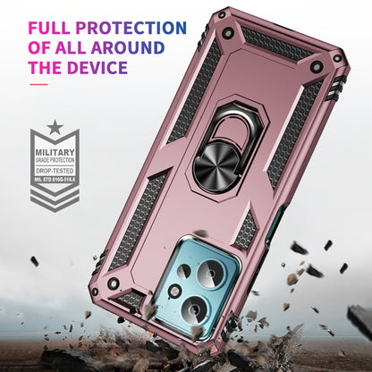 For Xiaomi Redmi Note 12 4G Global Shockproof TPU + PC Phone Case with Holder(Rose Gold) - Note 12 Cases by buy2fix | Online Shopping UK | buy2fix