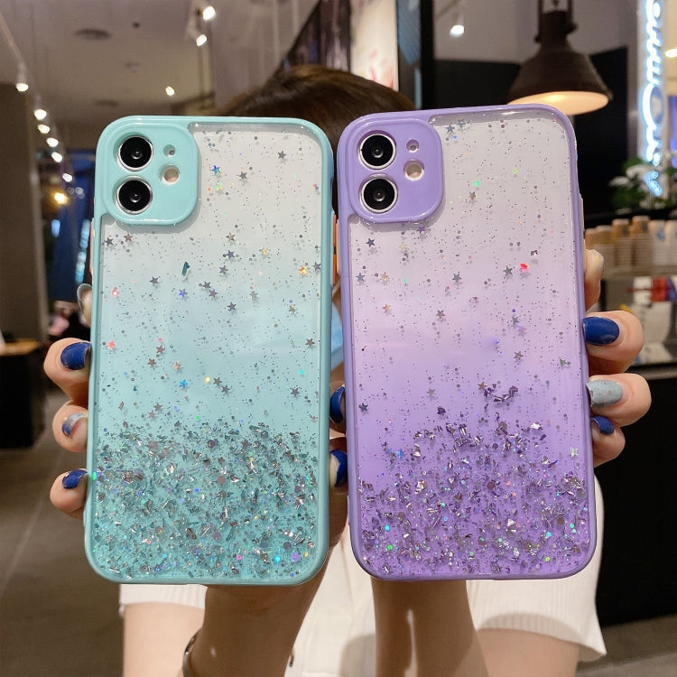 For iPhone 11 Pro Max Starry Gradient Glitter Powder TPU Phone Case(Black) - iPhone 11 Pro Max Cases by buy2fix | Online Shopping UK | buy2fix