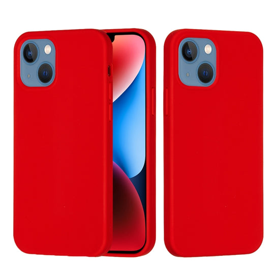 For iPhone 15 Solid Color Silicone Phone Case(Red) - iPhone 15 Cases by buy2fix | Online Shopping UK | buy2fix