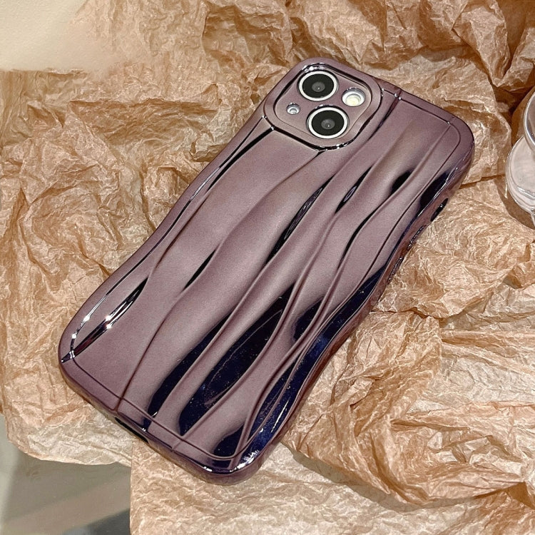 For iPhone 13 Pro Electroplating Water Ripple TPU Phone Case(Purple) - iPhone 13 Pro Cases by buy2fix | Online Shopping UK | buy2fix