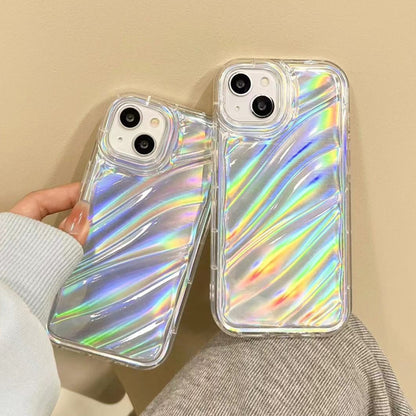 For iPhone 13 Laser Sequin Waves TPU Phone Case(Transparent) - iPhone 13 Cases by buy2fix | Online Shopping UK | buy2fix