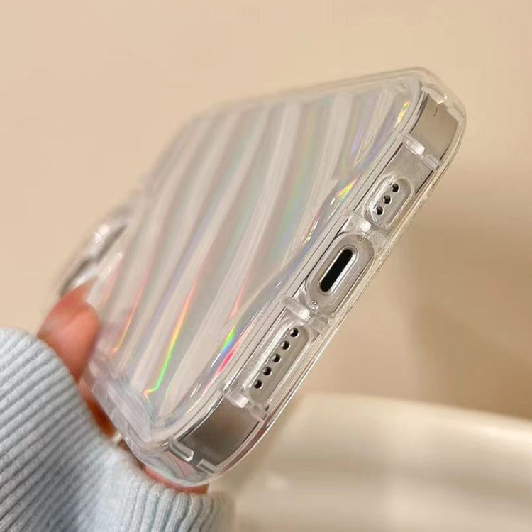 For iPhone 13 Laser Sequin Waves TPU Phone Case(Transparent) - iPhone 13 Cases by buy2fix | Online Shopping UK | buy2fix