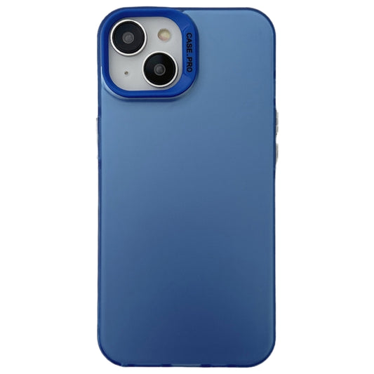 For iPhone 13 Semi Transparent Frosted PC Phone Case(Blue) - iPhone 13 Cases by buy2fix | Online Shopping UK | buy2fix