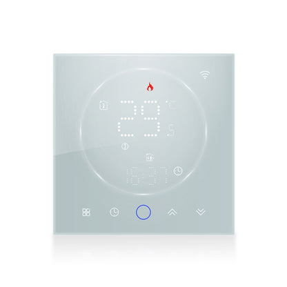BHT-008GCL 95-240V AC 5A Smart Home Boiler Heating LED Thermostat Without WiFi(White) - Thermostat & Thermometer by buy2fix | Online Shopping UK | buy2fix