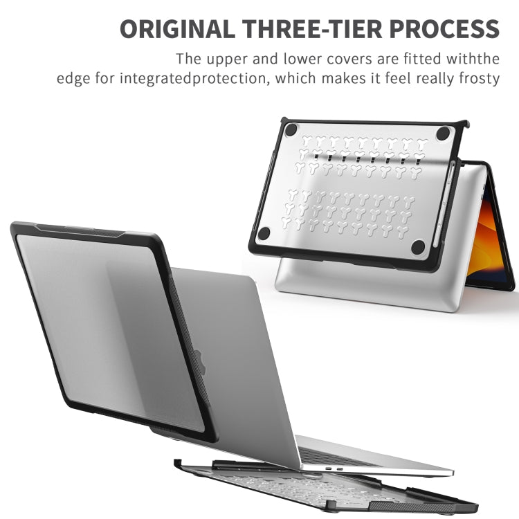 For MacBook Pro 13.3 inch A2338 Translucent Laptop Protective Case(Transparent) - MacBook Pro Cases by buy2fix | Online Shopping UK | buy2fix