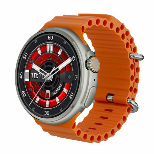 V3 Ultra Max 1.6 inch TFT Round Screen Smart Watch Supports Voice Calls/Blood Oxygen Monitoring(Orange) - Smart Watches by buy2fix | Online Shopping UK | buy2fix