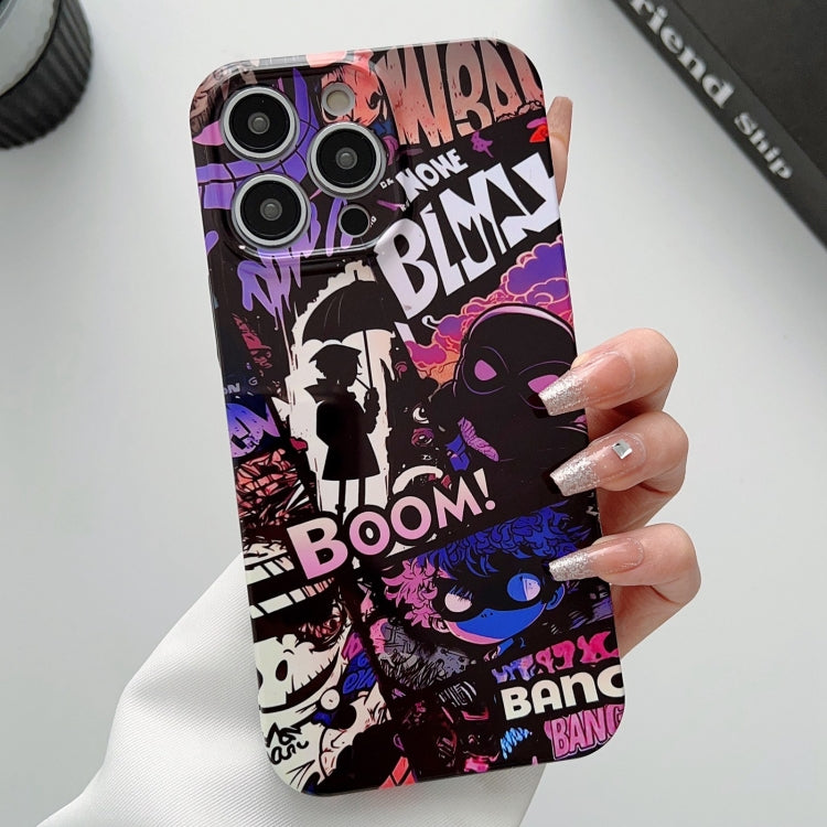 For iPhone 11 Pro Max Painted Pattern Precise Hole PC Phone Case(Comics Umbrella Boy) - iPhone 11 Pro Max Cases by buy2fix | Online Shopping UK | buy2fix