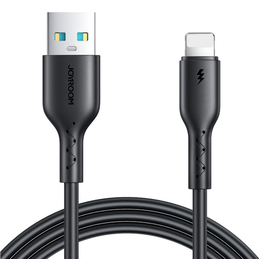 JOYROOM SA26-AL3 Flash Charge Series 3A USB to 8 Pin Fast Charging Data Cable, Cable Length:1m(Black) - Normal Style Cable by JOYROOM | Online Shopping UK | buy2fix