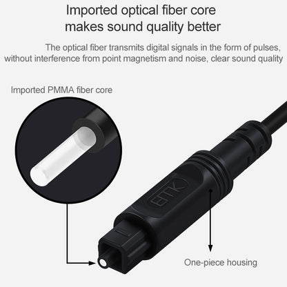 5m EMK OD2.2mm Digital Audio Optical Fiber Cable Plastic Speaker Balance Cable(Sky Blue) - Audio Optical Cables by EMK | Online Shopping UK | buy2fix