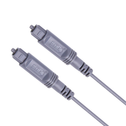 15m EMK OD2.2mm Digital Audio Optical Fiber Cable Plastic Speaker Balance Cable(Silver Grey) - Audio Optical Cables by EMK | Online Shopping UK | buy2fix