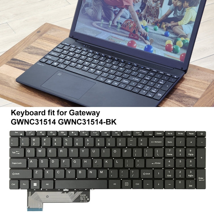 For Gateway GWNC31514 N15CS9/X317H US Version Laptop Keyboard(Dark Grey) - Keyboard by buy2fix | Online Shopping UK | buy2fix