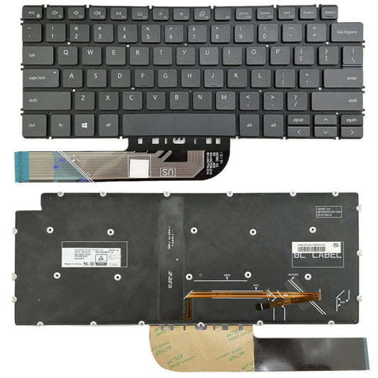 For Dell Inspiron 7490 / Vostro 5390 US Version Backlight Laptop Keyboard(Black) - Dell Spare Parts by buy2fix | Online Shopping UK | buy2fix