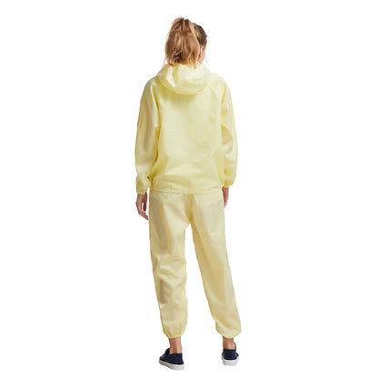 Striped Anti-static Split Hood Dust-proof Work Suit, Size:M(Yellow) - Protective Clothing by buy2fix | Online Shopping UK | buy2fix