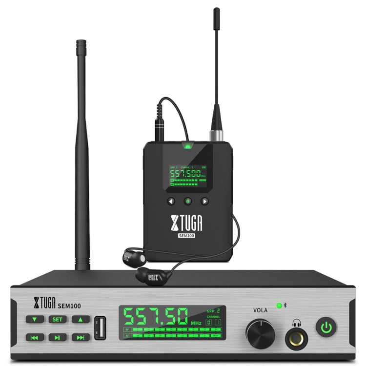 XTUGA SEM100 Professional Wireless In Ear Monitor System 1 BodyPacks(AU Plug) - Microphone by XTUGA | Online Shopping UK | buy2fix