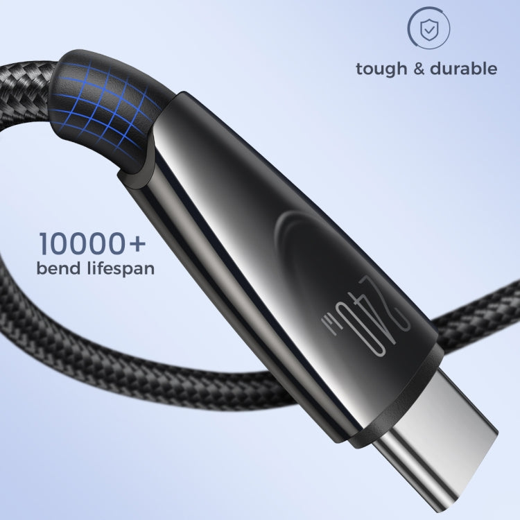 JOYROOM SA31-CC5 240W USB-C/Type-C to USB-C/Type-C Fast Charge Data Cable, Length: 1.2m(Black) - USB-C & Type-C Cable by JOYROOM | Online Shopping UK | buy2fix