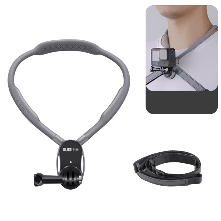 RUIGPRO Lazy Neck Bracket POV View Mount Standard with Strap - Holder by RUIGPRO | Online Shopping UK | buy2fix