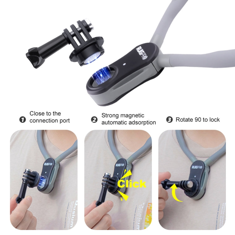 RUIGPRO Lazy Neck Bracket POV View Mount Standard with Strap - Holder by RUIGPRO | Online Shopping UK | buy2fix