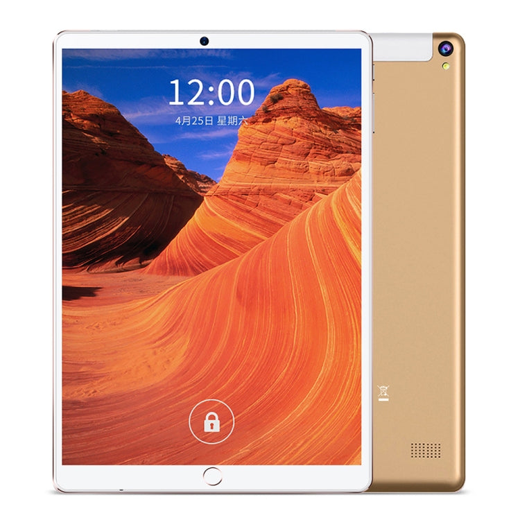 BDF P10 3G Phone Call Tablet PC 10.1 inch, 4GB+64GB, Android 10 MT8321 Quad Core, Support Dual SIM, EU Plug(Gold) - BDF by BDF | Online Shopping UK | buy2fix