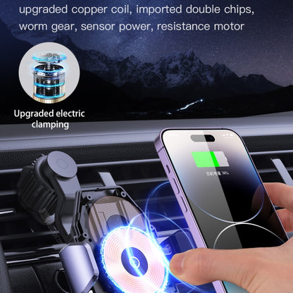 TOTU CH-1-W 15W Wireless Charging Car Holder, Suction Cup Version(Grey) - Wireless Charger Holders by TOTUDESIGN | Online Shopping UK | buy2fix