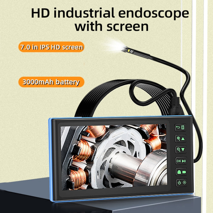 T23 5mm Dual Lenses 7 inch Screen Industrial Endoscope, Spec:2m Tube -  by buy2fix | Online Shopping UK | buy2fix