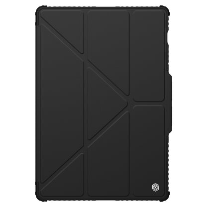 For Samsung Galaxy Tab S9 Ultra NILLKIN Bumper Pro Multi-angle Folding Style Tablet Leather Case(Black) - Galaxy Tab S9 Ultra Cases by NILLKIN | Online Shopping UK | buy2fix