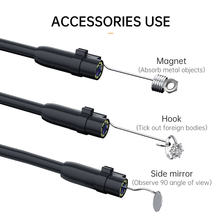 P200 8mm Front Lenses Integrated Industrial Pipeline Endoscope with 4.3 inch Screen, Spec:2m Tube -  by buy2fix | Online Shopping UK | buy2fix