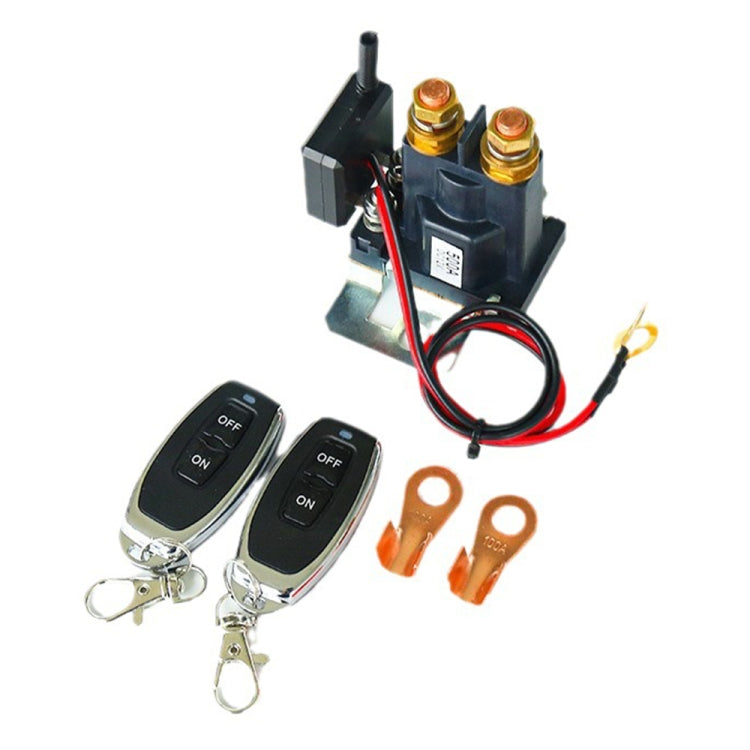 24V 500A Car Battery Remote Control Relay Rotary Switch Cut, Style:with 2 x Remote Control - Relays by buy2fix | Online Shopping UK | buy2fix