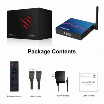 TX98 Pro 4K Ultra HD Android 12.0 Smart TV Box with Remote Control, 4GB+64GB, Allwinner H618 Quad-Core(UK Plug) - Others by buy2fix | Online Shopping UK | buy2fix