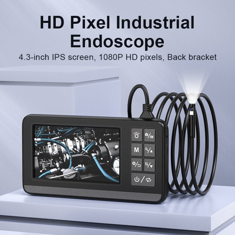 P005 8mm Dual Lenses Industrial Pipeline Endoscope with 4.3 inch HD Screen, Spec:3m Tube -  by buy2fix | Online Shopping UK | buy2fix