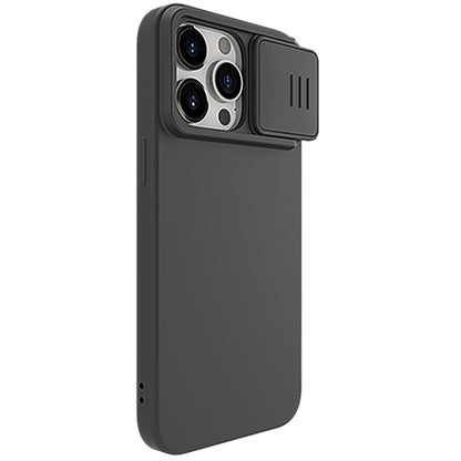 For iPhone 15 Pro Max NILLKIN CamShield MagSafe Liquid Silicone Phone Case(Black) - iPhone 15 Pro Max Cases by NILLKIN | Online Shopping UK | buy2fix