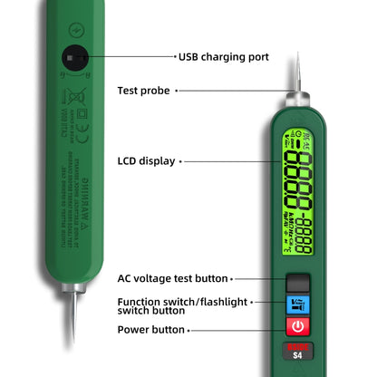 BSIDE S4 AC Voltage Induction Charging Smart Pen(Extra Sharp Nib) - Current & Voltage Tester by BSIDE | Online Shopping UK | buy2fix