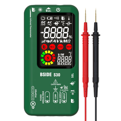 BSIDE S30 Smart Color Screen Infrared Temperature Measurement Multimeter(Green) - Digital Multimeter by BSIDE | Online Shopping UK | buy2fix