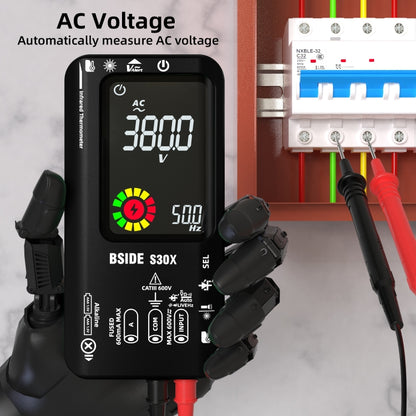 BSIDE S30X Smart Color Screen Infrared Temperature Measurement Multimeter(Black) - Digital Multimeter by BSIDE | Online Shopping UK | buy2fix