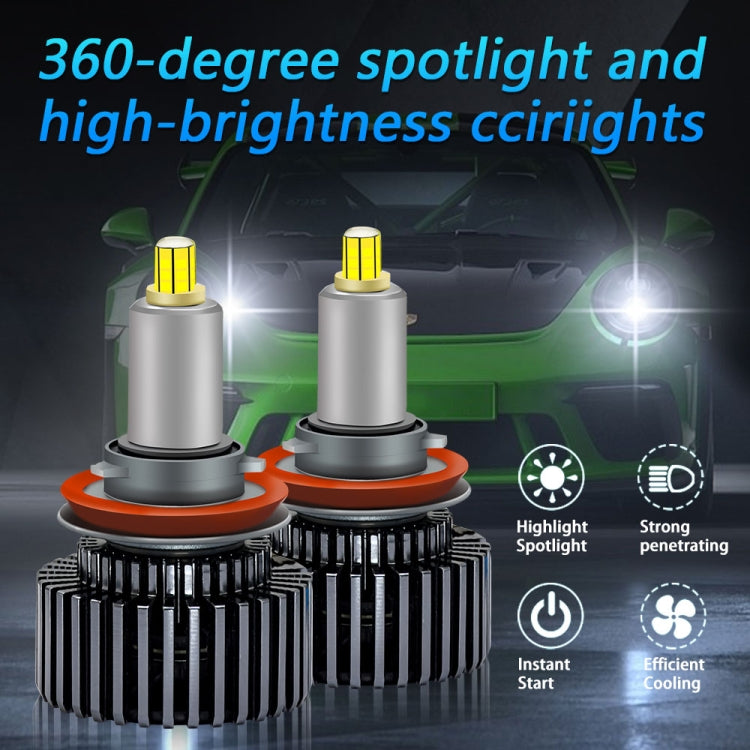 V2 1 Pair 9006 35W 6000K 4000LM Car 6 Sides LED Headlight(Cool White) - LED Headlamps by buy2fix | Online Shopping UK | buy2fix