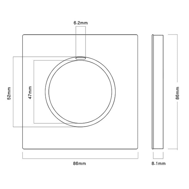 86mm Gray Aluminum Wire Drawing LED Switch Panel, Style:Triple Open Dual Control - Consumer Electronics by buy2fix | Online Shopping UK | buy2fix