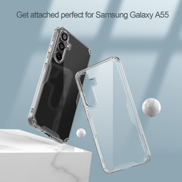 For Samsung Galaxy A55 NILLKIN PC + TPU Phone Case(Transparent) - Galaxy Phone Cases by NILLKIN | Online Shopping UK | buy2fix