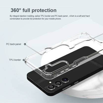 For Samsung Galaxy A55 NILLKIN PC + TPU Phone Case(Transparent) - Galaxy Phone Cases by NILLKIN | Online Shopping UK | buy2fix