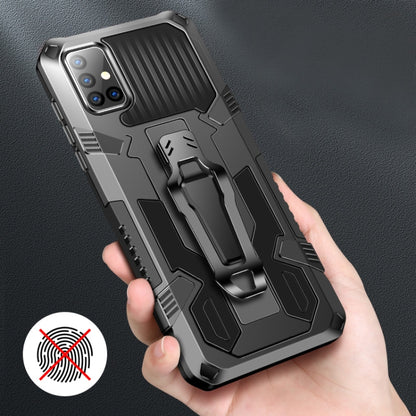 For Samsung Galaxy A70 Machine Armor Warrior Shockproof PC + TPU Protective Case(Black) - Samsung Accessories by buy2fix | Online Shopping UK | buy2fix