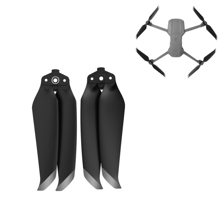 1 Pair Sunnylife 7238F-1 For DJI Mavic Air 2 Low Noise Quick-release Propellers(Silver) - DIY Propeller by Sunnylife | Online Shopping UK | buy2fix