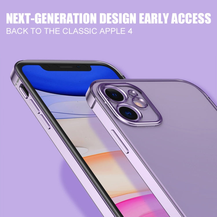For iPhone 11 Magic Cube Plating TPU Protective Case(Purple) - Apple Accessories by buy2fix | Online Shopping UK | buy2fix