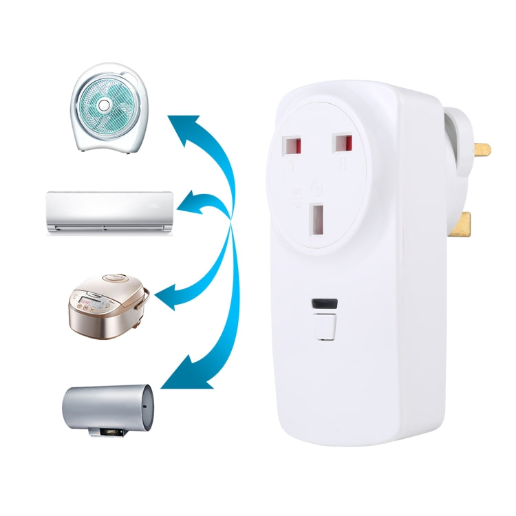 AK-DL220 220V Smart Wireless Remote Control Socket with Remote Control, Plug Type:UK Plug - Consumer Electronics by buy2fix | Online Shopping UK | buy2fix