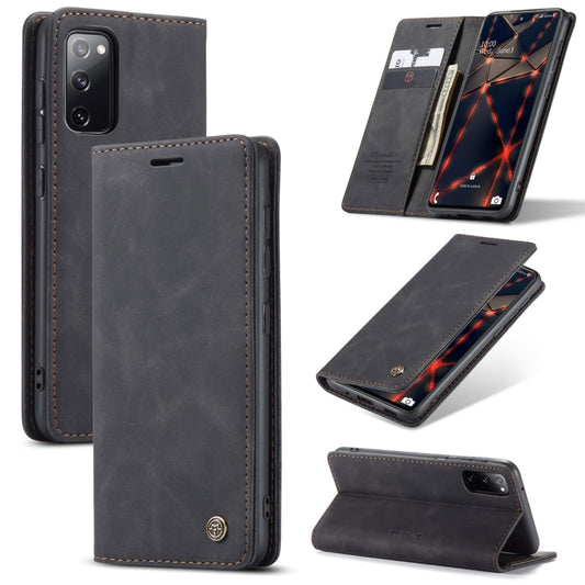 For Samsung Galaxy S20 FE CaseMe 013 Multifunctional Horizontal Flip Leather Case with Holder & Card Slot & Wallet(Black) - Samsung Accessories by CaseMe | Online Shopping UK | buy2fix