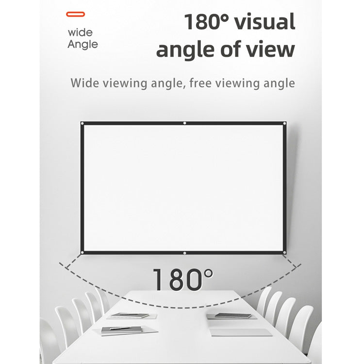 Simple Folding High Density Polyester Projector Film Curtain, Size:100 inch (4:3) Projection Area: 203x152cm - Consumer Electronics by buy2fix | Online Shopping UK | buy2fix