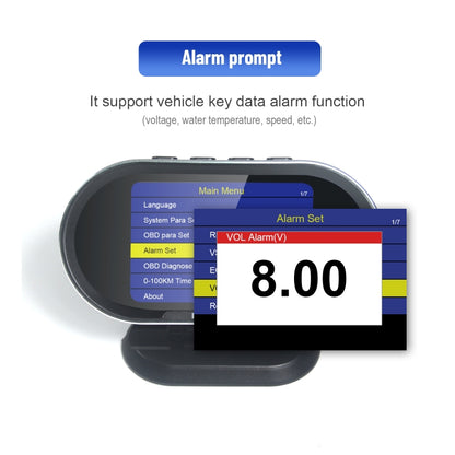 KONNWEI KW206 2 in 1 OBDII / EOBD12V Car Fault Scanner + 3.5 inch LCD Monitor - Code Readers & Scan Tools by KONNWEI | Online Shopping UK | buy2fix